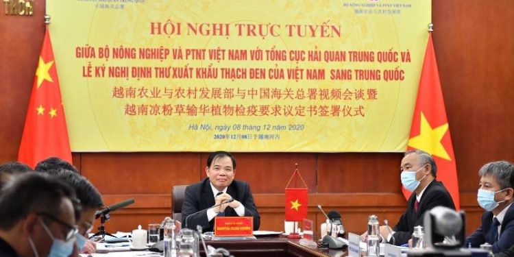 Việt Nam – Trung Quốc ký Nghị định thư xuất khẩu thạch đen