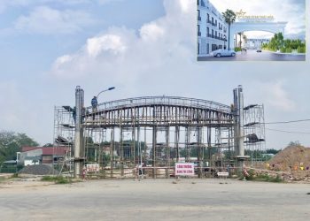 Đô thị TNR Stars Thái Hòa đẩy nhanh tiến độ xây dựng