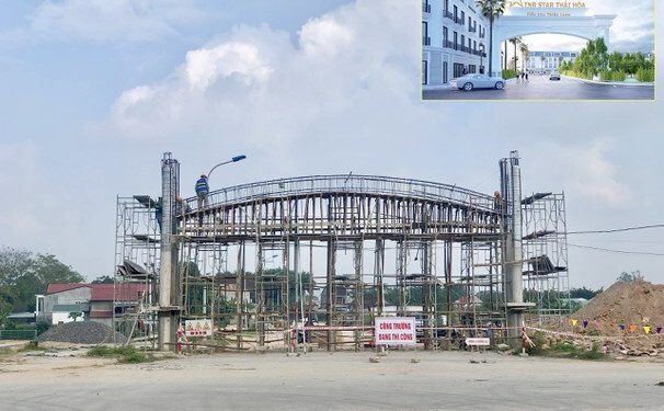 Đô thị TNR Stars Thái Hòa đẩy nhanh tiến độ xây dựng