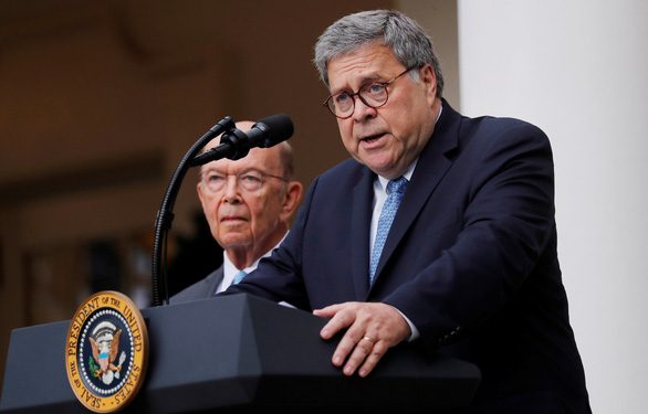 NÓNG: Tổng thống Trump thông báo Bộ trưởng Tư pháp Mỹ sẽ rời chức