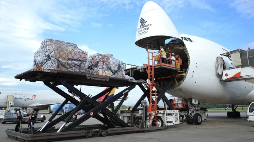 Hoạt động chuẩn bị cho kho lạnh và vận chuyển tại sân bay Changi đang được gấp rút thực hiện