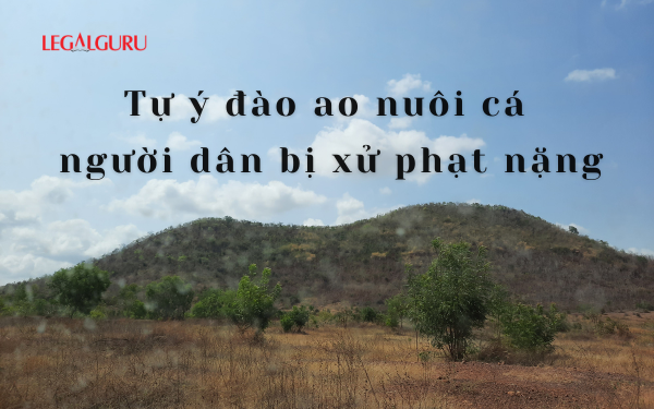 Vi phạm pháp luật khi tự ý đào ao trên đất nông nghiệp?