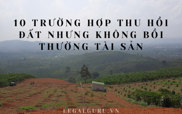 trường hợp thu hồi đất đai nhưng không bồi thường tài sản
